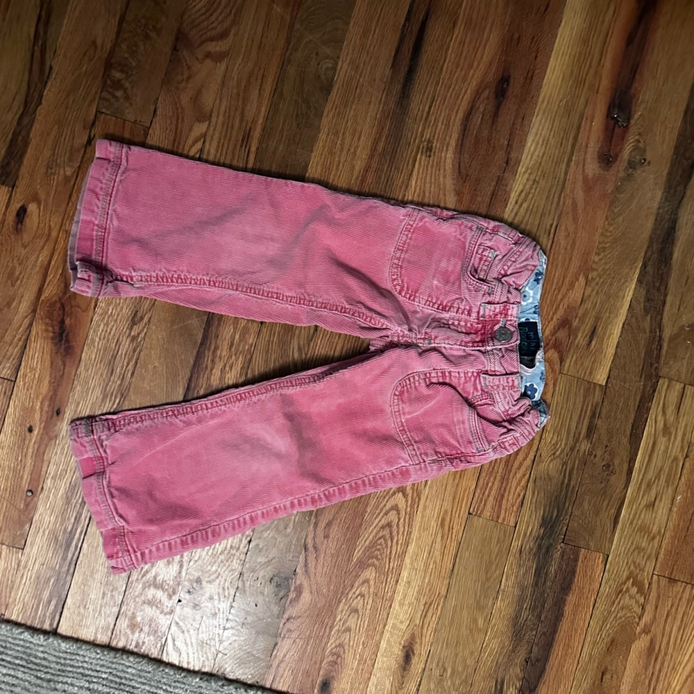 Boden Pink Casual Cotton Corduroy Trousers